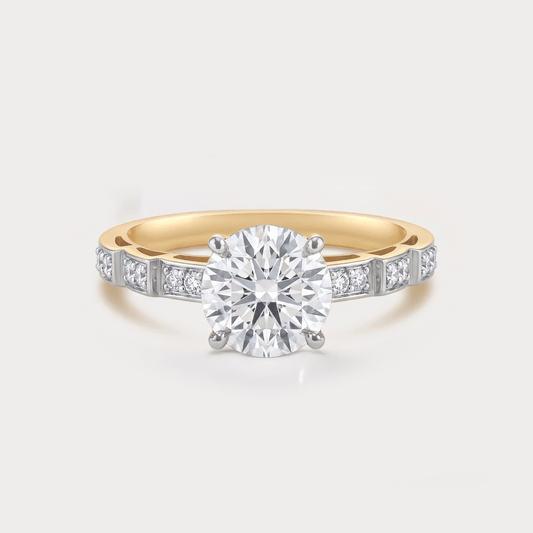 Fern Solitaire Diamond Ring