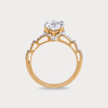 Fern Solitaire Diamond Ring
