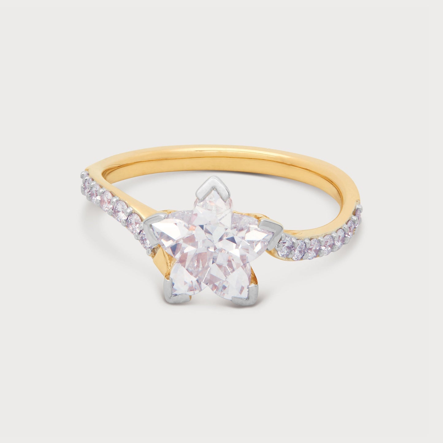 The Orchid Solitaire Ring