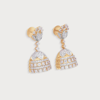 The Diamond Jhumkas