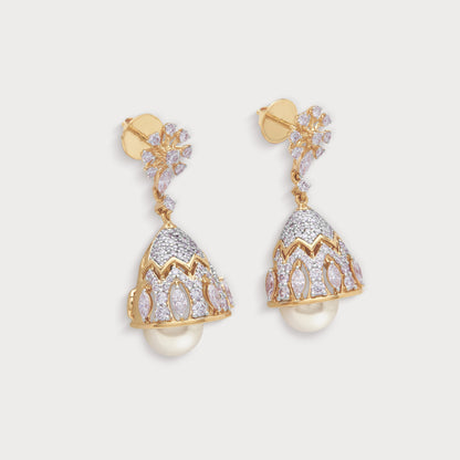 Flora Diamond Jhumkas