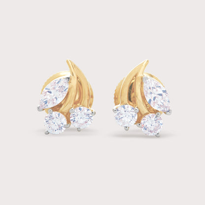 Cherry Diamond Studs