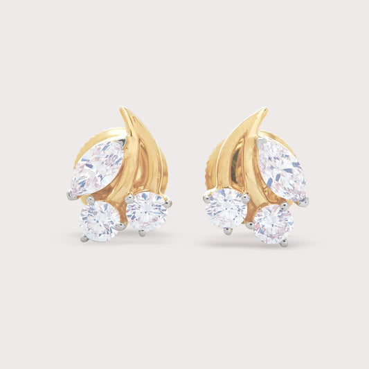 Cherry Diamond Studs