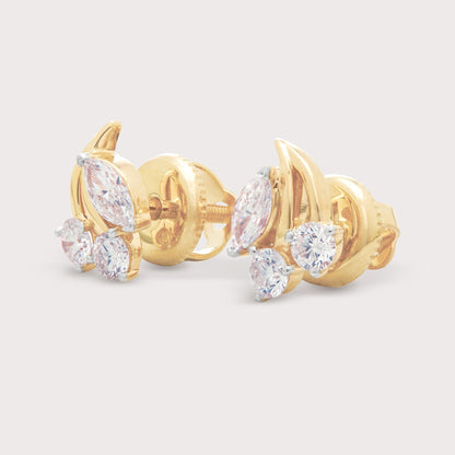 Cherry Diamond Studs