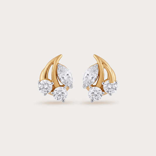 Cherry Diamond Studs