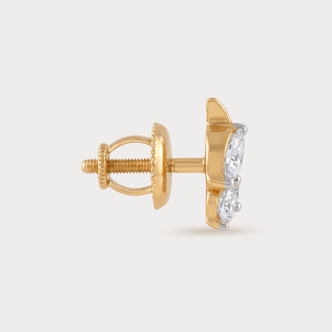 Cherry Diamond Studs