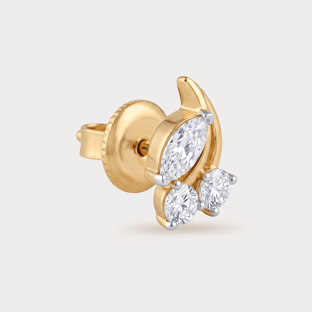 Cherry Diamond Studs