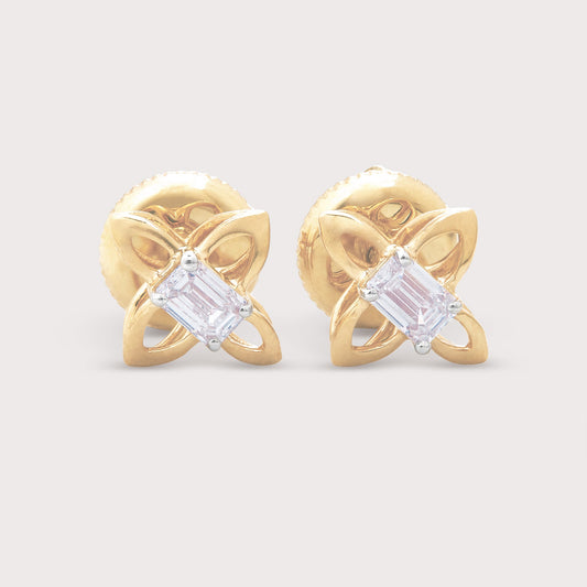 The Emerald Clover Studs
