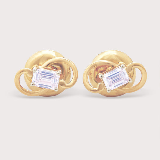 The Emerald Swirl Studs