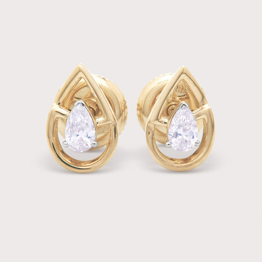 The Double Teardrop Studs