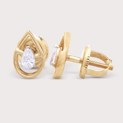 The Double Teardrop Studs