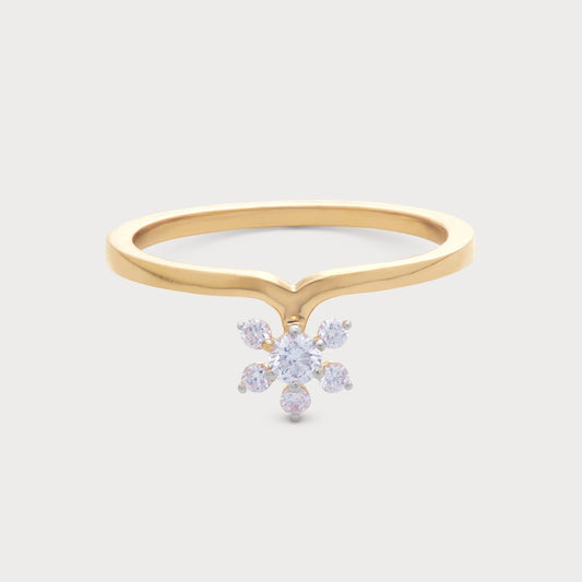 Carnation Diamond Ring