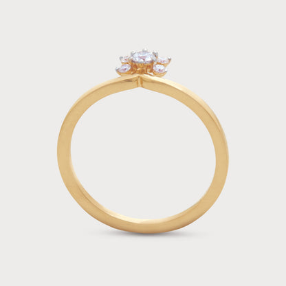Carnation Diamond Ring