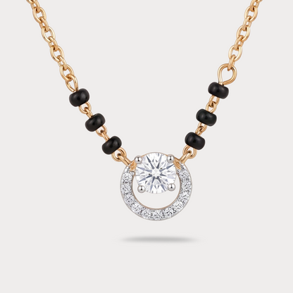 Halo Solis Diamond Mangalsutra