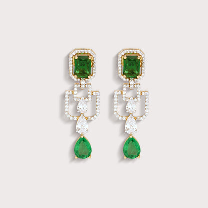 The Royal Emerald Earrings