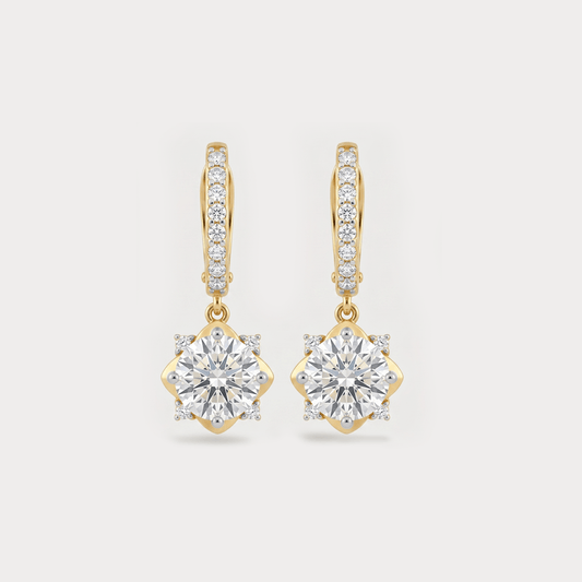 Apogée Extra Brilliant Solitaire Diamond Earrings