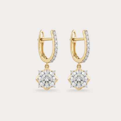 Apogée Extra Brilliant Solitaire Diamond Earrings