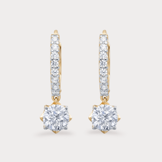 Magnesia Extra Brilliant Solitaire Diamond Earrings