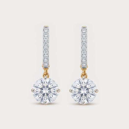 Apice Extra Brilliant Solitaire Diamond Earrings