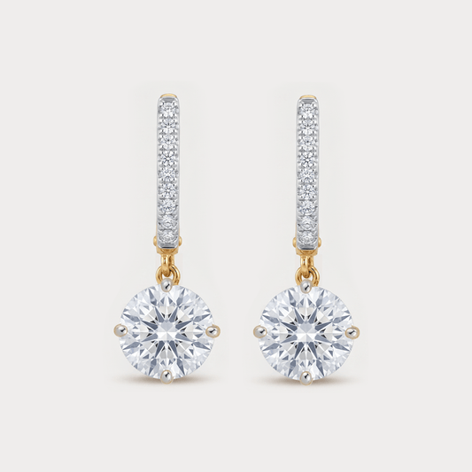 Apice Extra Brilliant Solitaire Diamond Earrings