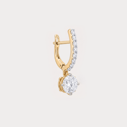 Apice Extra Brilliant Solitaire Diamond Earrings