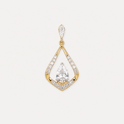 Lumineuse Mini-Solitaire Diamond Pendant Chain