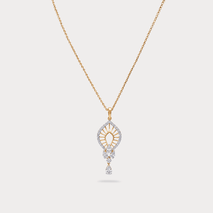 Skybound Grace Geometric Diamond Pendant Chain