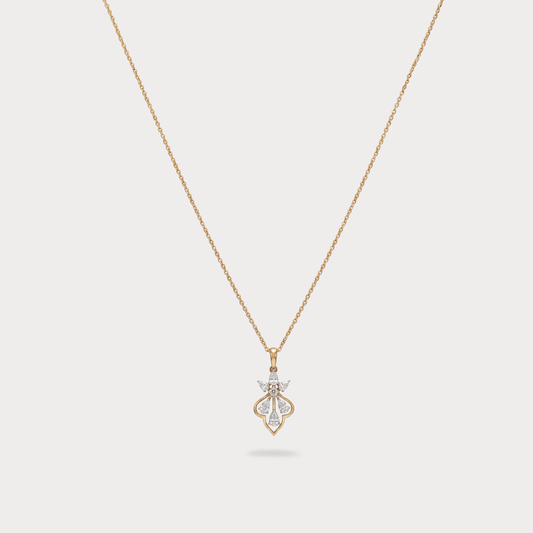Astralis Floral Diamond Pendant Chain