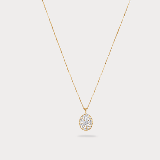Apexa Floral Diamond Pendant Chain