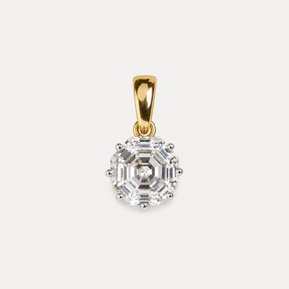 Ashtalakshmi Solitaire Diamond Pendant Chain
