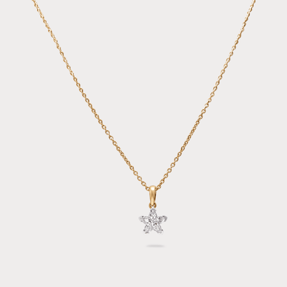 Enthralling Solitaire Diamond Pendant Chain