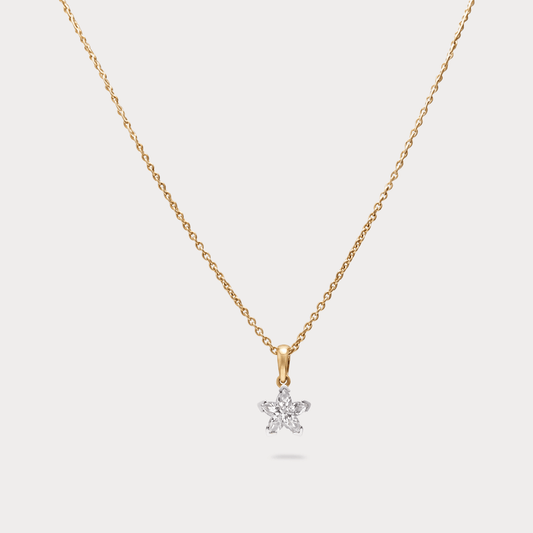 Enthralling Solitaire Diamond Pendant Chain