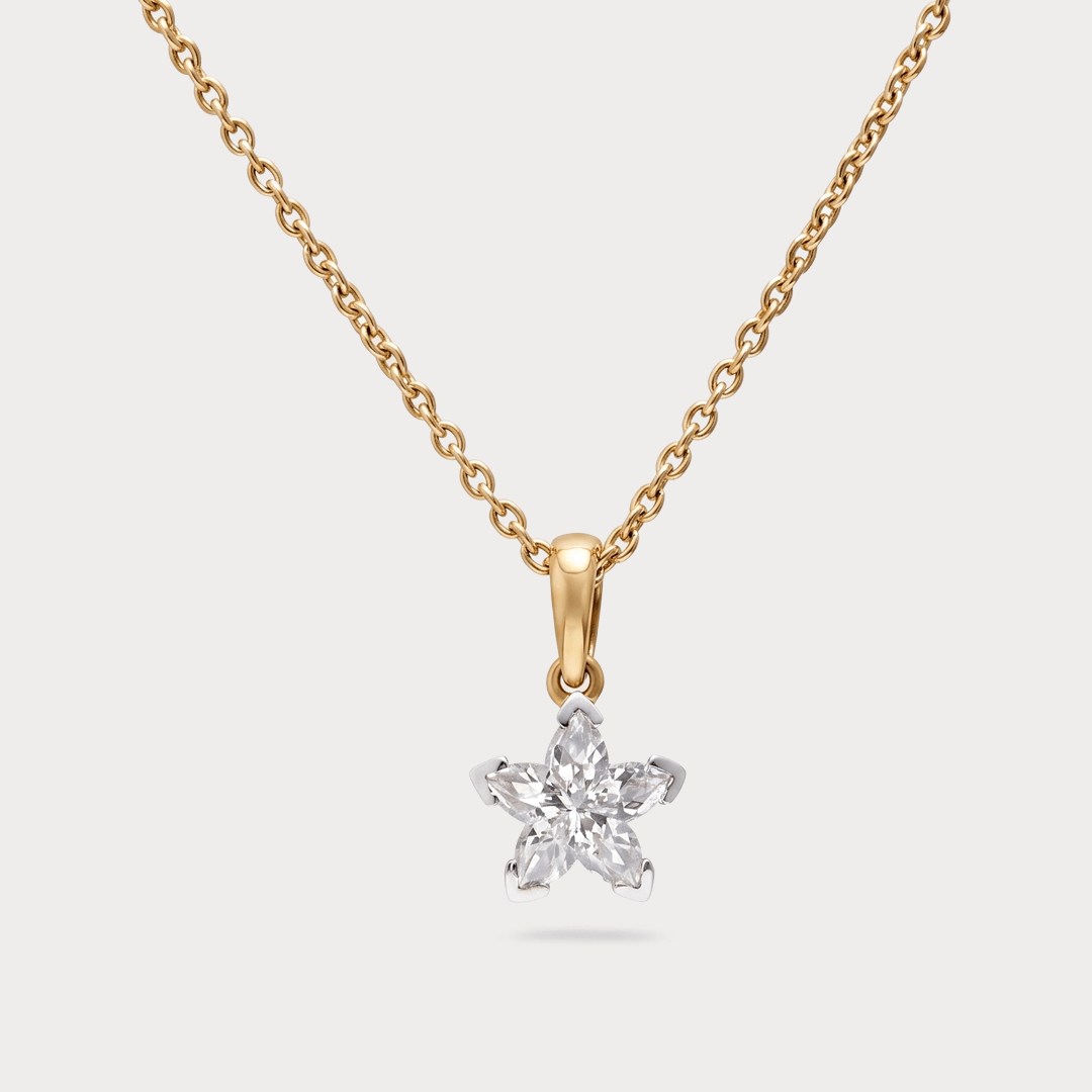 Enthralling Solitaire Diamond Pendant Chain