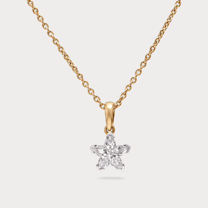 Enthralling Solitaire Diamond Pendant Chain