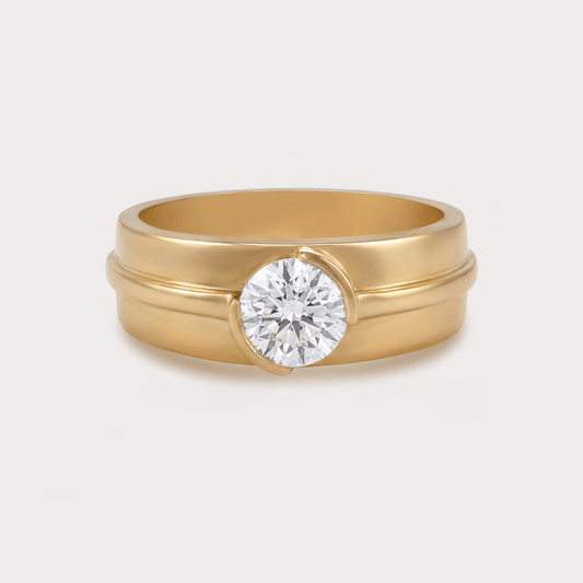 Amour Solitaire Diamond Men's Ring