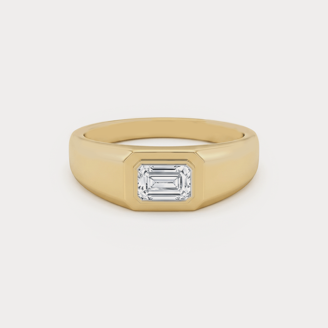 Emblem Diamond Mens Ring