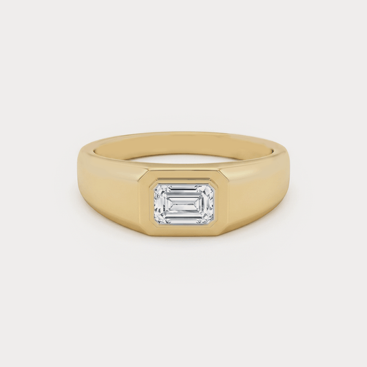 Emblem Diamond Mens Ring