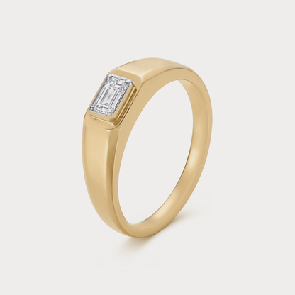 Emblem Diamond Mens Ring