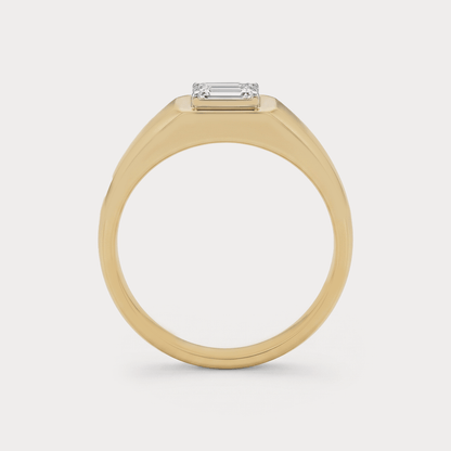 Emblem Diamond Mens Ring
