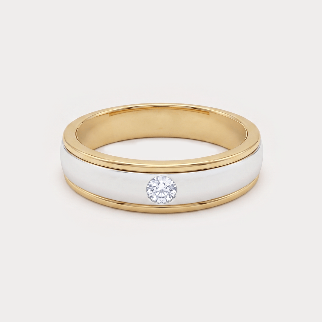 Heartline Diamond Mens Ring