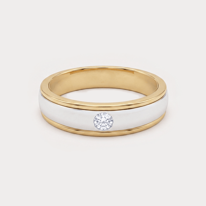 Heartline Diamond Mens Ring