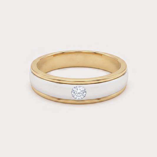 Heartline Diamond Mens Ring