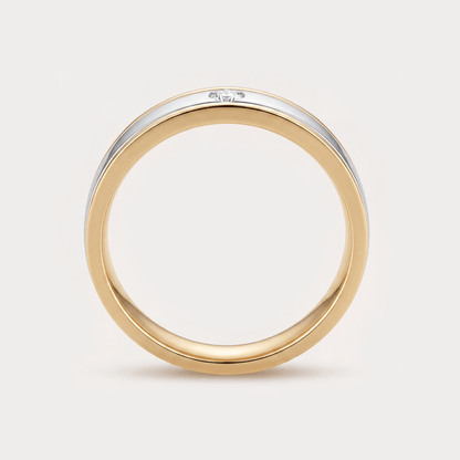 Heartline Diamond Mens Ring