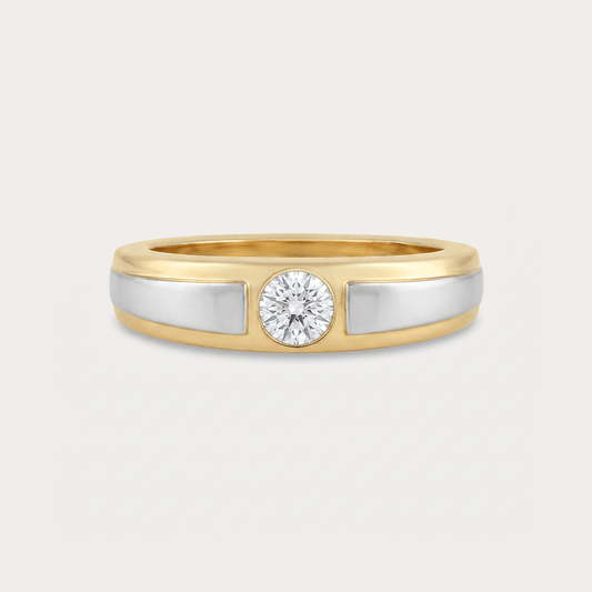 Rising Sun Diamond Men's Ring
