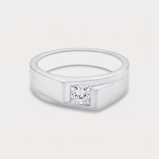 New Moon Diamond Men's Ring