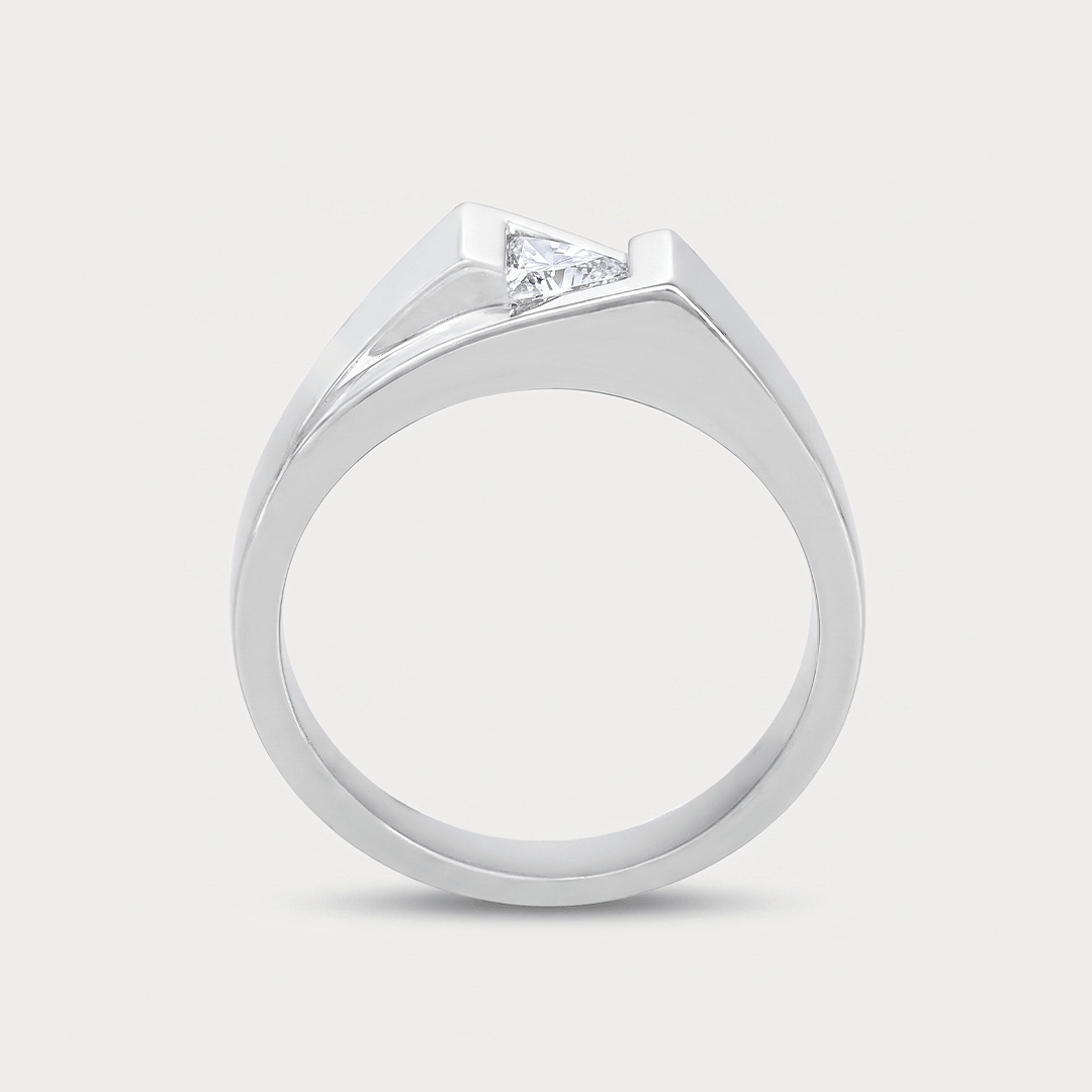 New Moon Diamond Men's Ring