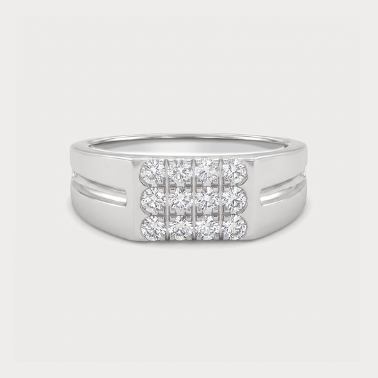 Polar Star Diamond Men's Ring