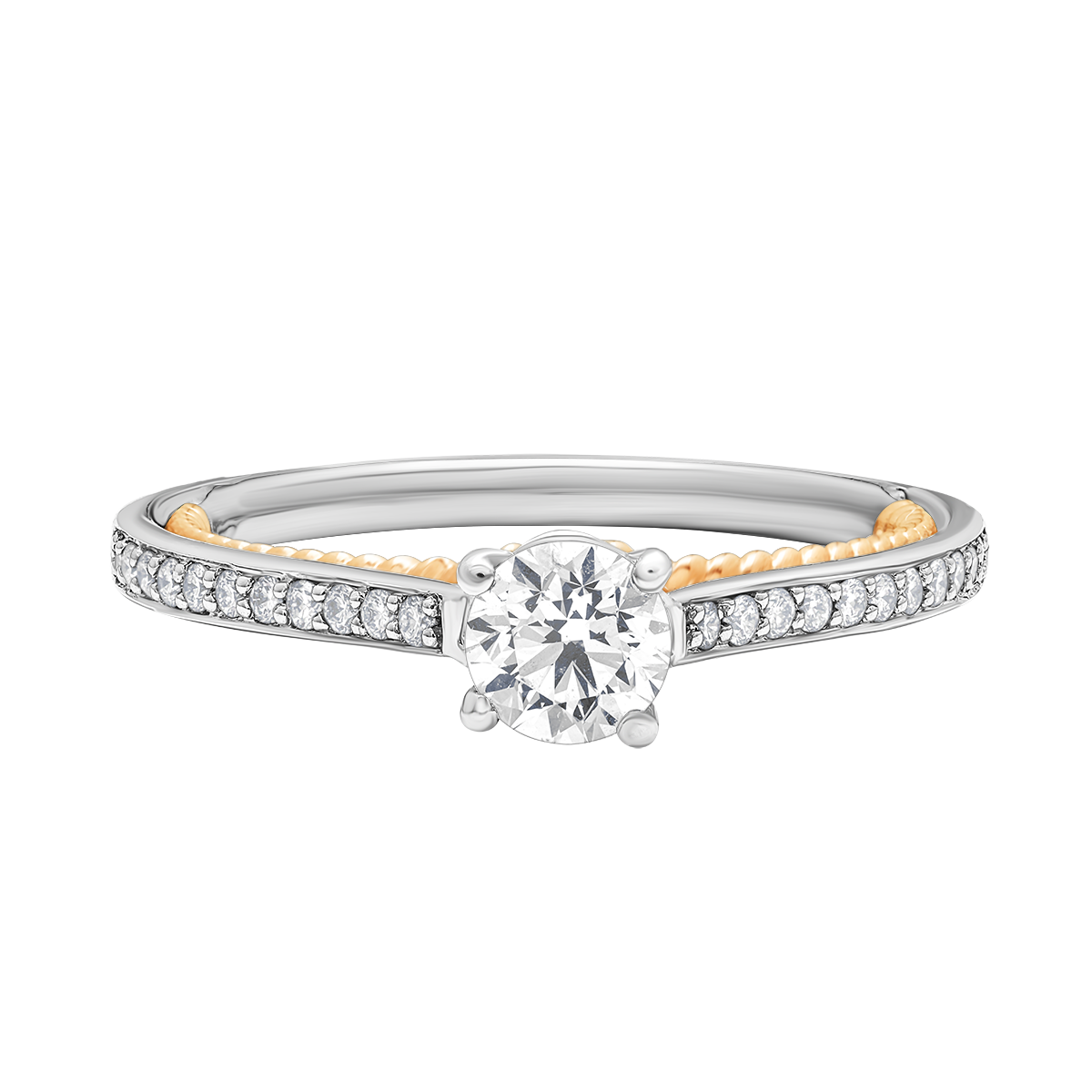 Aukera - Dual Harmony Solitaire Ring