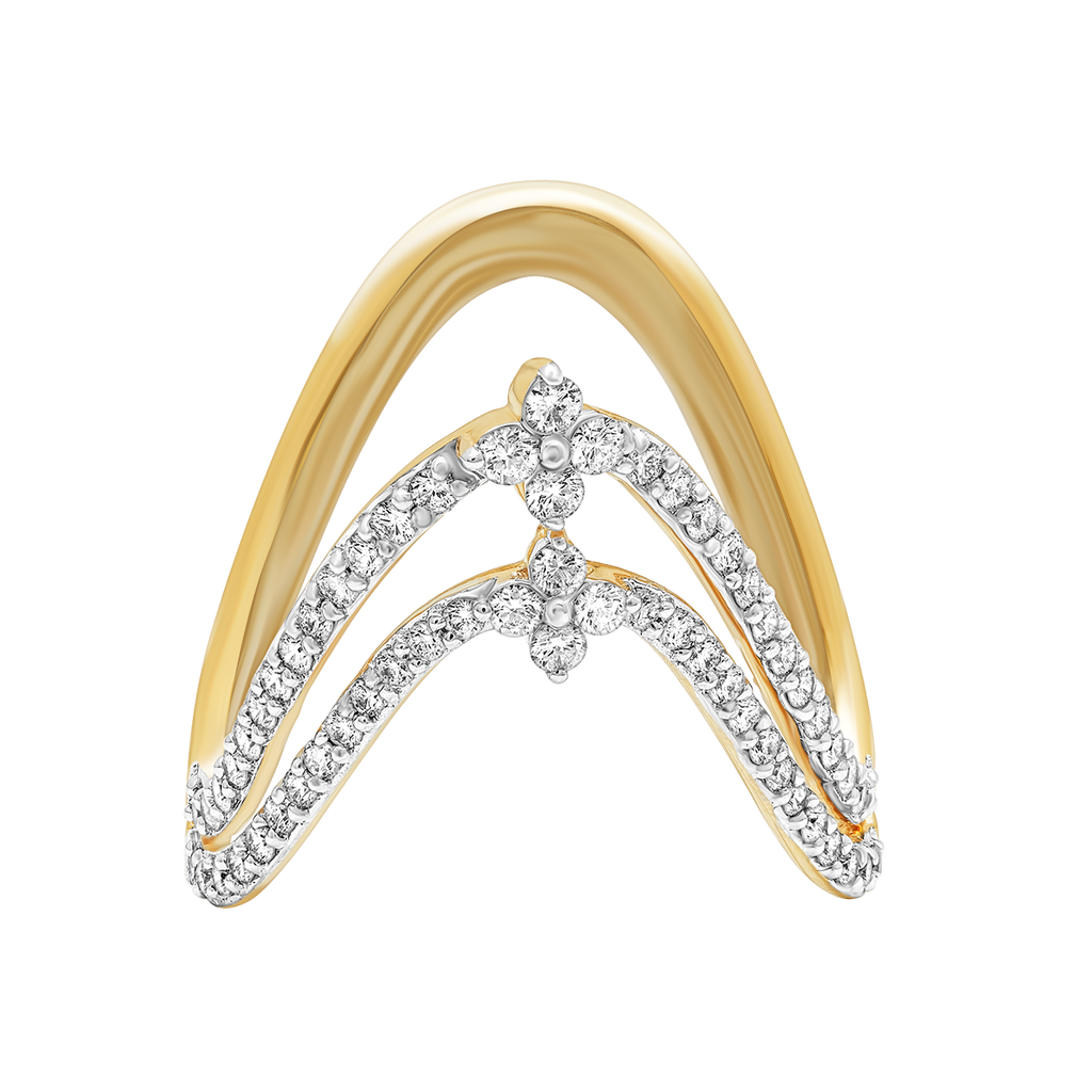 lab grown diamond jewellery aukera studded vanki ring