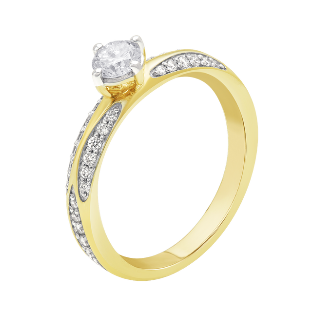 lab grown diamond aukera sparkling trail solitaire